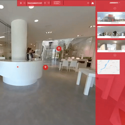 showroom vendita arredamento e mobili moderni - video 360