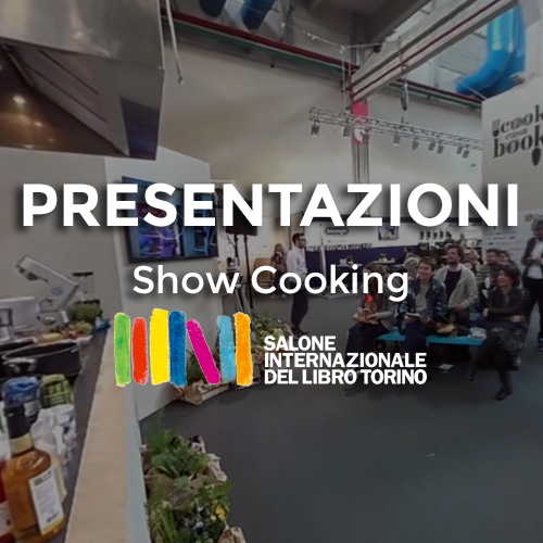 virtual tour dello show cooking al salone del libro di torino