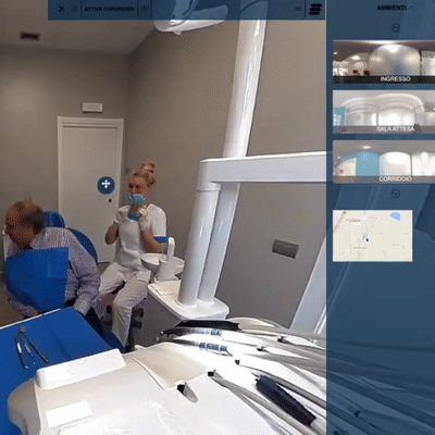 video 360 in virtual tour studio dentistico